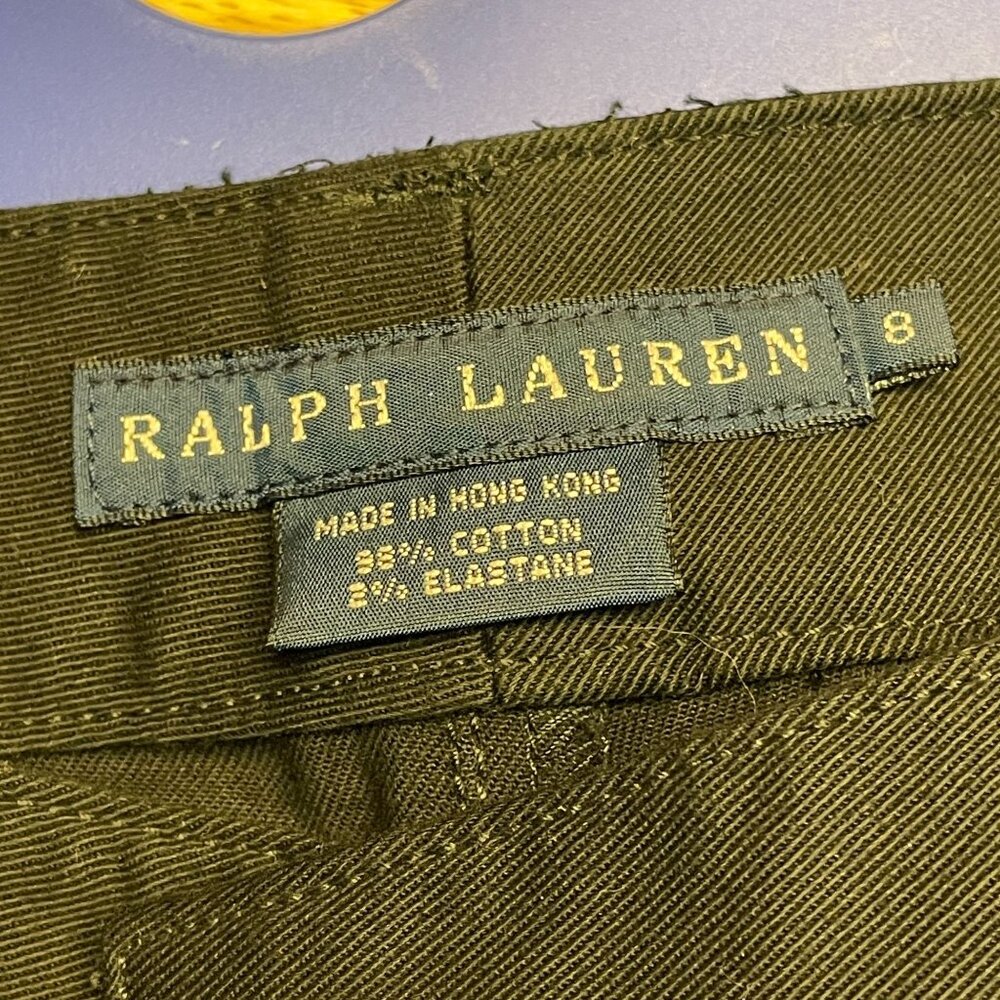 Ralph Lauren Women Boot Cut Career Pants Size 8 Black Work Dress Classic Stretch - Picture 7 of 8